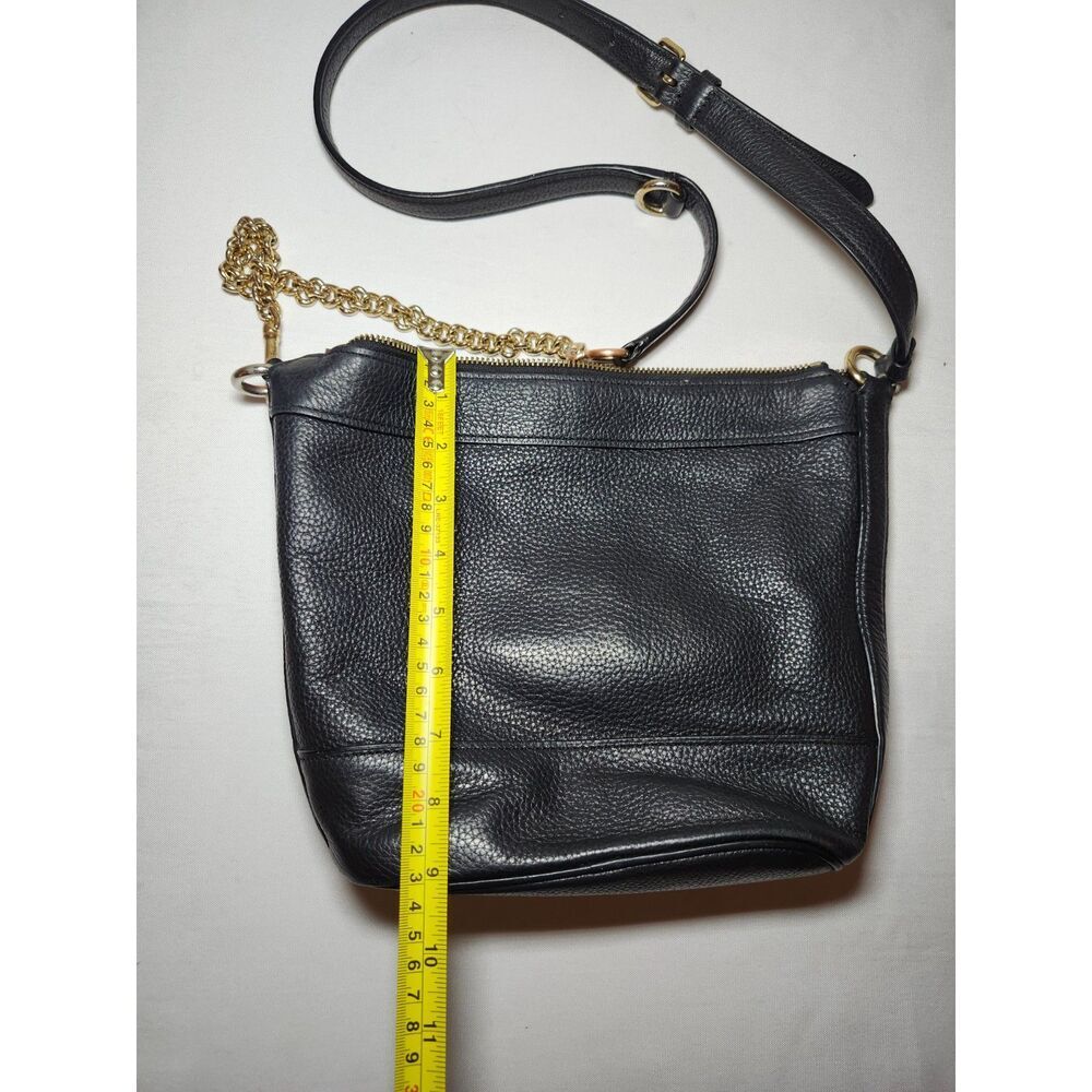 Coach Paxton Duffle Bag Black Pebbled Leather Gold Hardware Crossbody Minimalist - Picture 8 of 16